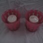 Pair of Bath and Body Works Candle Holders with Candles