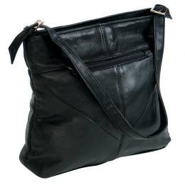 Maxam&Acirc;&reg; Solid Genuine Lambskin Leather Purse with Adjustable Strap