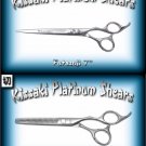 Kissaki Pro Hair Cutting 7 in. Futasuji & 6 in. Ishizuki 32t Platinum Series Shears Scissors Combo