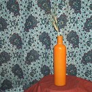 Retro Orange Wine Bottle Vase