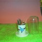 Vintage Blue Bird Toothpick Holder With Cover