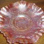 Fenton Carnival Glass Bowl Dragon and Lotus Marigold