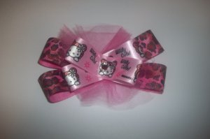 Hello Kitty Rhinestone & Tulle Bow
