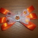 Orange Shimmer Flower bow