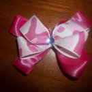 Pink Camo Mini Bow