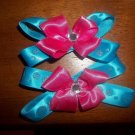 Cotton Candy Pigtail Bow Set