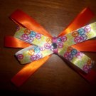 Orange Peace Bow