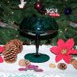 VINTAGE ITALIAN ART GLASS BLUE COMPOTE