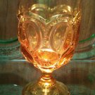 Moon and stars amber goblet