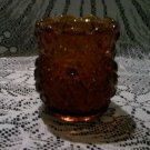 Daisy and button amber large toothpick holder