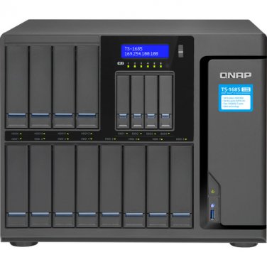 QNAP TS-1685-D1531-128G-US 16 Bay NAS,Intel Xeon 6-core 2.2GHz,128GB RAM,SATA6G,4 x 1GbE, 2x10GbE