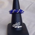 Blue and Silver Ring