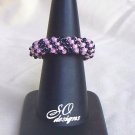 Pink & Black Ring