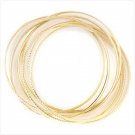 Golden Bangle Bracelet Set