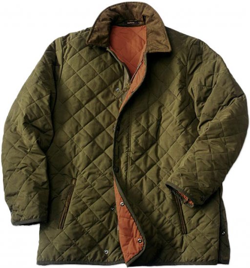 Barbour of England Men's Quilted Hunting Jacket - UK S - US 40/42
