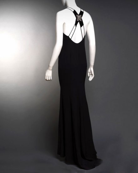 carolina herrera black gown