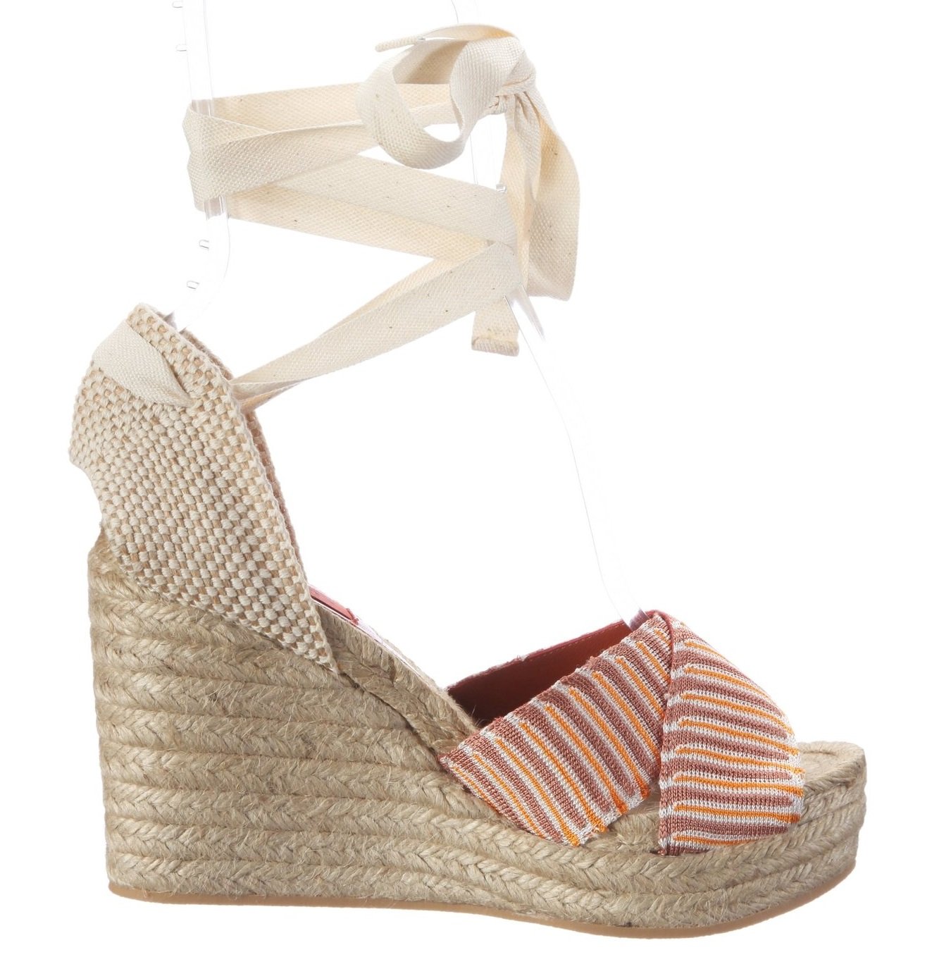 Missoni Ankle Wrap Espadrille Wedge EU36 US6