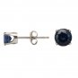 14K Gold Sapphire Stud Earrings