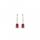 14K Gold Ruby Earrings