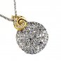 14K Two Tone Diamond Necklace