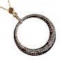 14K Yellow Gold Diamond and Brown Diamond Necklace