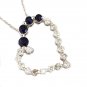14K Diamond and Sapphire Heart Journey Necklace