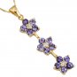 14K Diamond and Tanzanite Necklace