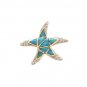 14K Gold Australian Opal and Diamond Star Pendant
