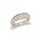 14K White Gold Ladies Diamond Wedding Band