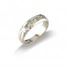 14K Gold Mens Diamond Wedding Band
