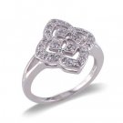 14K White Gold Right Hand Diamond Ring