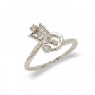14K White Gold Diamond Ring