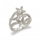 14K White Gold Diamond Right Hand Ring