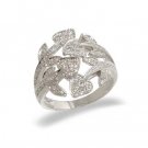 14K White Gold Diamond Right Hand Ring