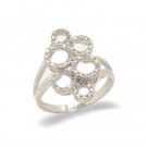 14K White Gold Diamond Right Hand Ring