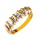 14K Gold Diamond Wedding Band