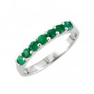 14K White Gold Emerald Ring