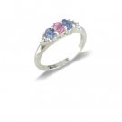 14K Gold Diamond and Multi Gemstone Ring
