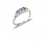 14K Gold Diamond and Multi Gemstone Ring