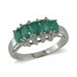 14K Gold Emerald and Diamond Ring