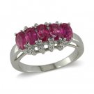 14K Gold Ruby and Diamond Ring
