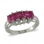 14K Gold Ruby and Diamond Ring