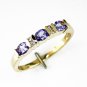 14K Gold Diamond and Tanzanite Ring
