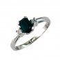 14K Gold Diamond and Sapphire Ring