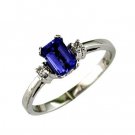 14K Gold Diamond and Tanzanite Ring