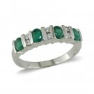 14K Gold Emerald and Diamond Ring