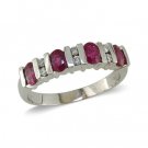 14K Gold Ruby and Diamond Ring