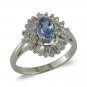14K Gold Tanzanite and Diamond Ring