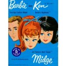 Barbie Ken Midge Catalog Mattel '62-'63 w/rare Insert