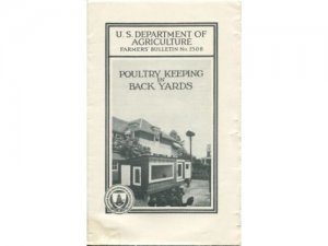 USDA POULTRY KEEPING IN BACK YARDS FARMERS BULLETIN #15